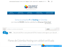 Tablet Screenshot of colombiahosting.com.co
